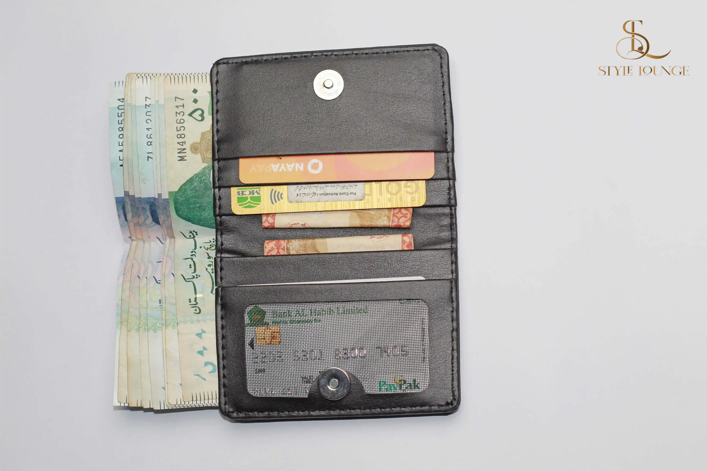 Pure Mini Wallet Plus Card Holder With Magnetic Button For Men