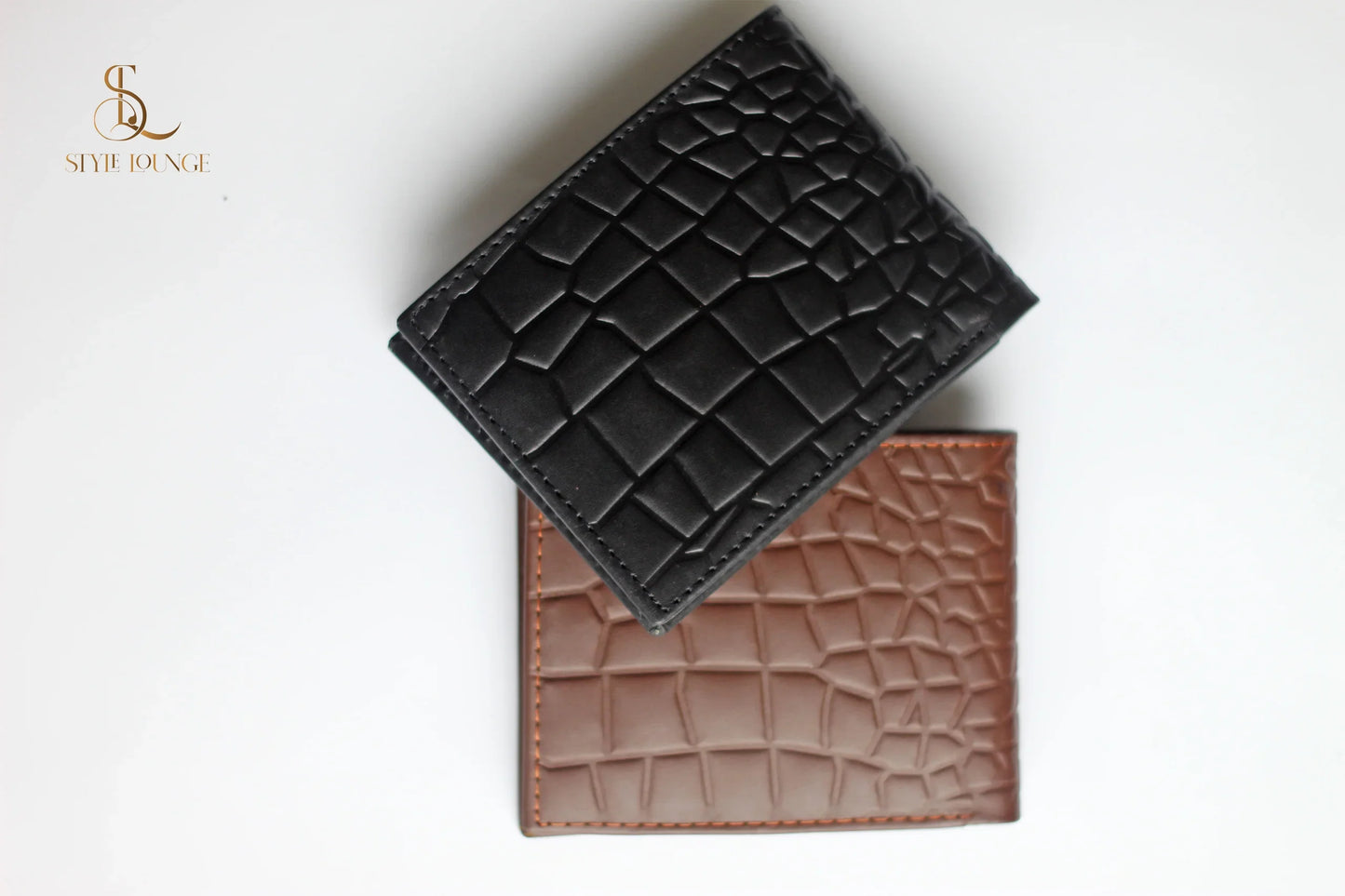 Genuine Wallet In Crocodile Pattern With Soft Velvet Interior