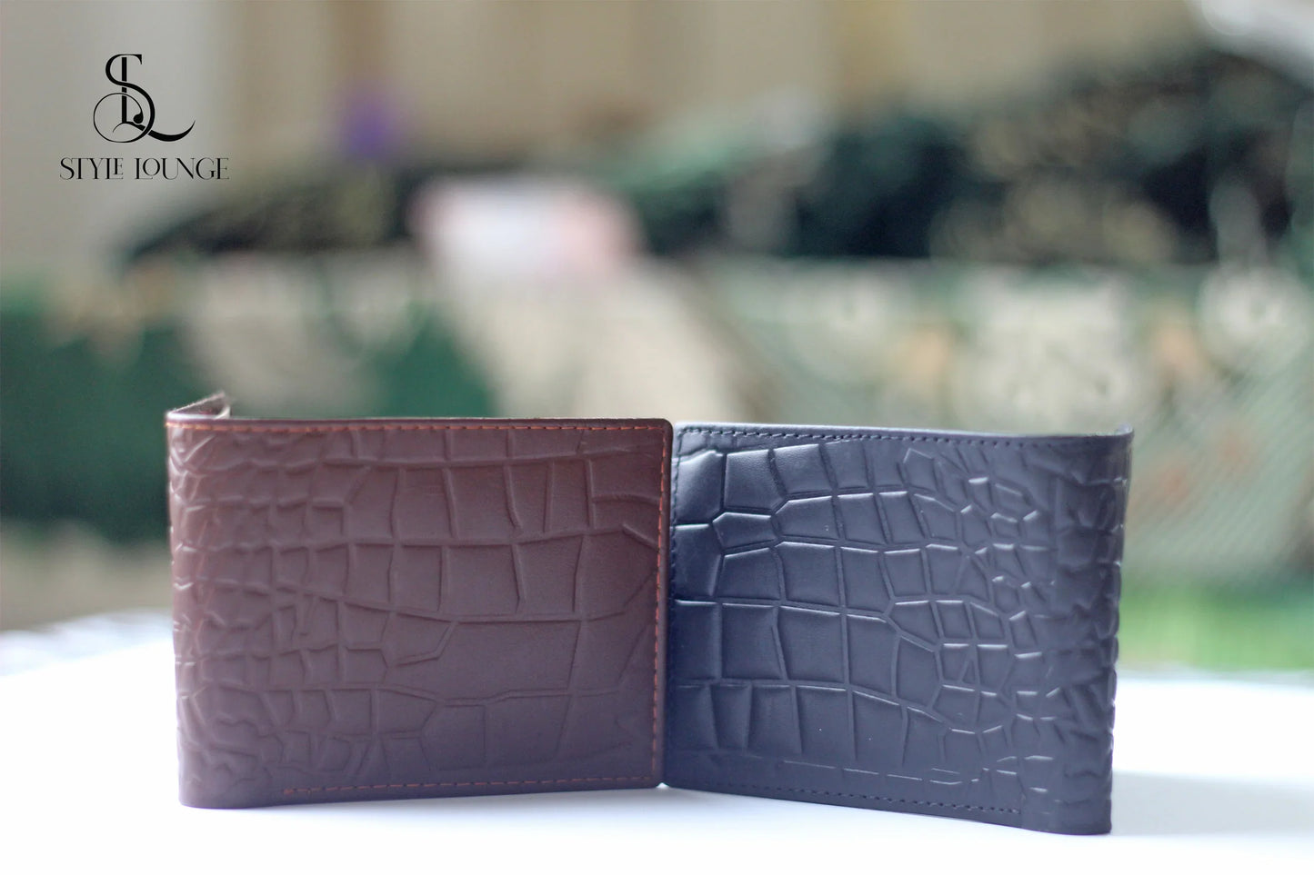 Genuine Wallet In Crocodile Pattern With Soft Velvet Interior