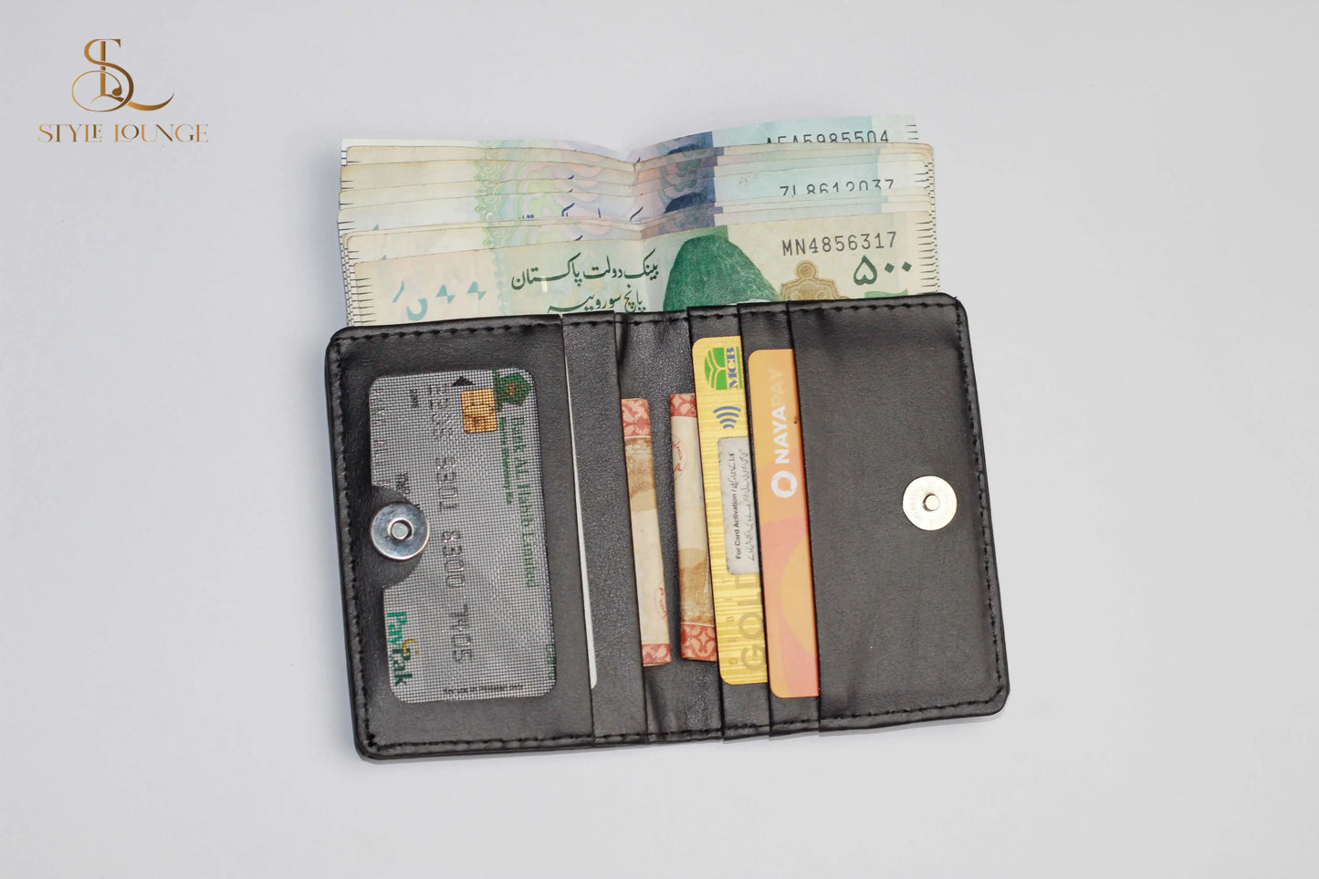 Pure Mini Wallet Plus Card Holder With Magnetic Button For Men